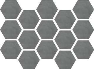 Mosaic Marengo Hexagon 10x14 Tile & Stone by Happy Floors