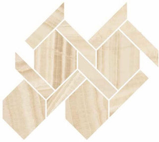 Mosaic Onyx Honey Polished Rope 13x14.5 Tile & Stone by Happy Floors