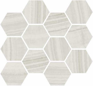 Mosaic Onyx Milk Polished Hexagon 12x14 Tile & Stone by Happy Floors