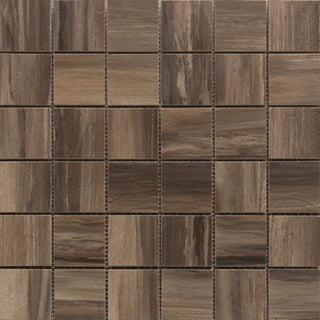Mosaic Paint Stone Brown 2x2 (12x12 Sheet) Tile & Stone by Happy Floors
