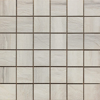 Mosaic Paint Stone White 2x2 (12x12 Sheet) Tile & Stone by Happy Floors
