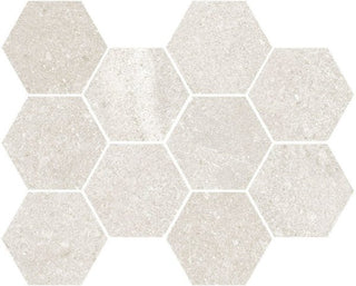Mosaic Pearl Natural Hexagon 8x10 by Happy Floors