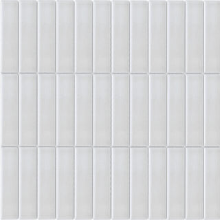 Mosaic Pearl Soldier Stack 12x12 by Happy Floors