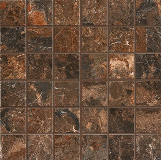 Mosaic Rust 2x2 (12x12 Sheet) by Happy Floors