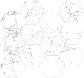 Mosaic Statuarietto Polished Hexagon 12x13.5 by Happy Floors