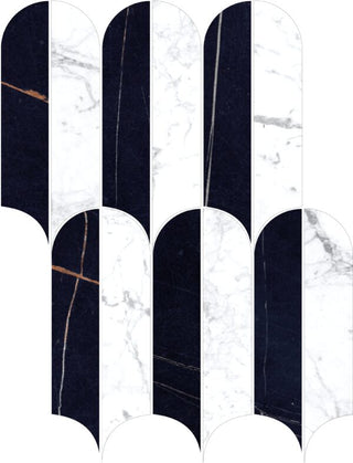 Mosaic Statuarietto Polished Quill 9x12.5 by Happy Floors
