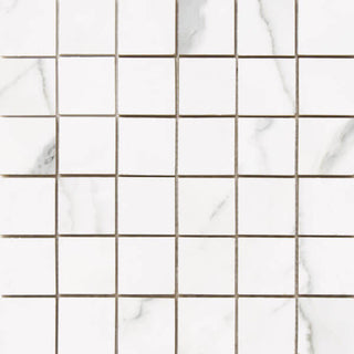 Mosaic Statuario Matte 2x2 (12x12 Sheet) Tile & Stone by Happy Floors