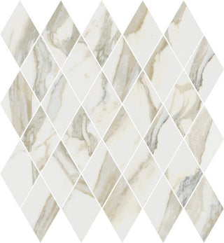 Mosaic Stratus Oro Polished Rhomboid 12.5x13.5 Tile & Stone by Happy Floors