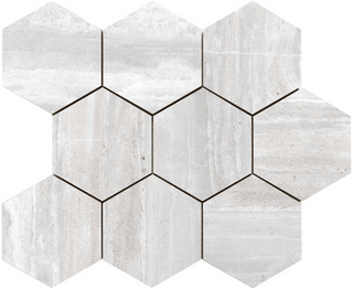Mosaic White Hexagon 11.5x14 Tile & Stone by Happy Floors