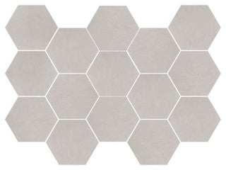 Mosaic White Natural Hexagon 10x14 Tile & Stone by Happy Floors