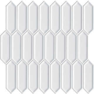 Mosaic White Picket 11.5x11 by Happy Floors