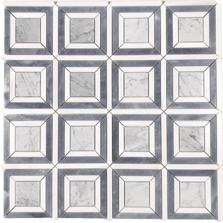 Mount Evans in Dolomite, Ocean Gray & Bianco Carrara Tile & Stone by Paradiso