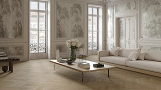 Moyn Chevron Engineered Hardwood by DuChateau