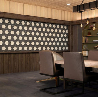 Native Blend Hexagon Hex Tile & Stone by American Olean