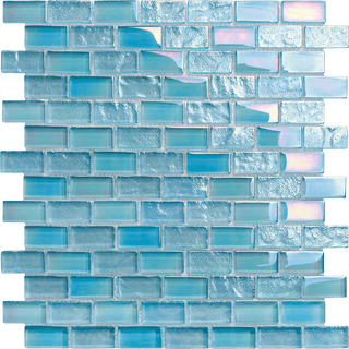 Neptune Aquamarine 1x2 Tile & Stone by Altoglass