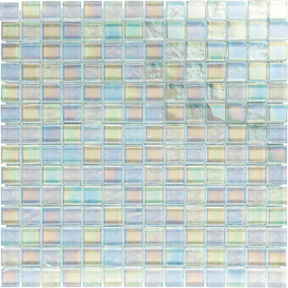 Neptune White 1x1 Tile & Stone by Altoglass