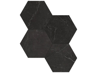 Nero Venato 6" Hexagon Polished Tile & Stone by Anatolia Tile