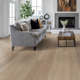 Oak Brushed Misty White XL / Nature Grade Hardwood by Parkay Floors