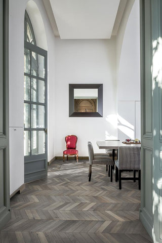 Oak Chevron Grey Engineered Hardwood by Kahrs