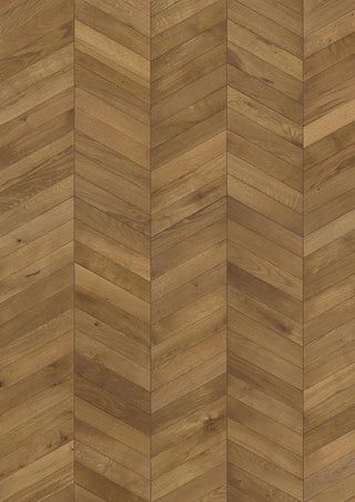 Oak Chevron Light brown Engineered Hardwood by Kahrs