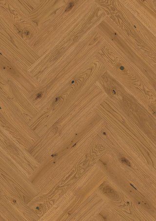 Oak Honey Vivo, 14mm Herringbone Click 138, A - Plank Engineered Hardwood by Boen
