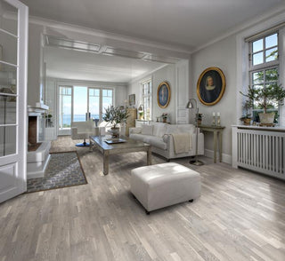 Oak Limestone Engineered Hardwood by Kahrs