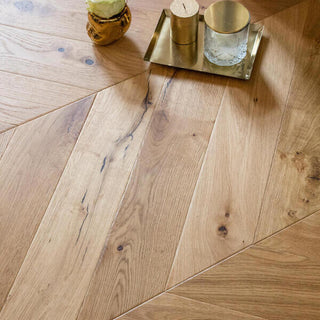 Oak Rustic Lutece Chevron Engineered Hardwood by BerryAlloc
