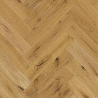 Oak Rustic Lutece Herringbone Engineered Hardwood by BerryAlloc