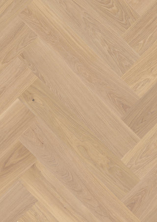 Oak Transparent Adagio, 14mm Herringbone Click Castle, A - Plank Engineered Hardwood by Boen