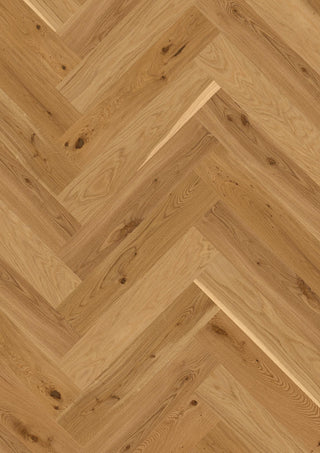 Oak Transparent Vivo, 14mm Herringbone Click 138, A - Plank Engineered Hardwood by Boen