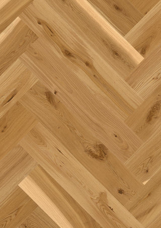 Oak Transparent Vivo, 14mm Herringbone Click Castle, B - Plank Engineered Hardwood by Boen