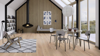 Oak White Animoso, 14mm Castle Plank Engineered Hardwood by Boen