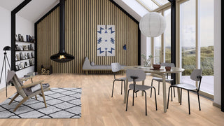 Oak White Concerto, 14mm 3 - Strip Engineered Hardwood by Boen