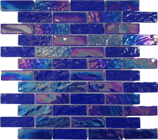 Pacific Dark Blue 1x3 Tile & Stone by Altoglass
