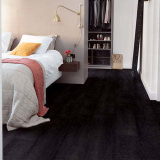 Painted oak black Waterproof Laminate by Quickstep