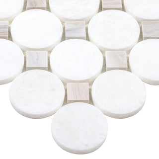 PALE BEIGE BUTTONS Tile & Stone by Anthology Tile