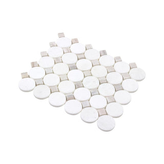 PALE BEIGE BUTTONS Tile & Stone by Anthology Tile
