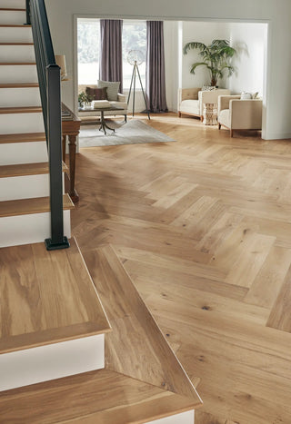 Park City Herringbone - Natural Engineered Hardwood by Mannington