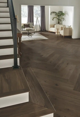 Park City Herringbone - Olympic Engineered Hardwood by Mannington