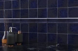 PEACOCK ZELLIGE CHAIR RAIL Tile & Stone by Anthology Tile