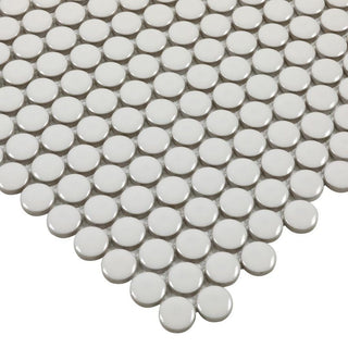 PEARL GLOSSY 3/4 INCH PENNY ROUND PORC MOS Tile & Stone by Anthology Tile