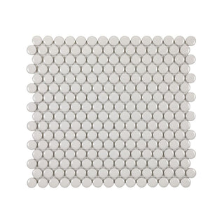PEARL GLOSSY 3/4 INCH PENNY ROUND PORC MOS Tile & Stone by Anthology Tile