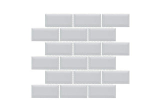 Pearl Glossy Elongated Beveled 2x4 (11.5x11x5 Sheet) by Happy Floors