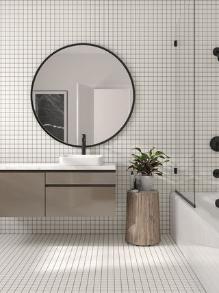 PEARL MATTE 2X2 SQUARE PORC MOS Tile & Stone by Anthology Tile