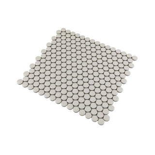 PEARL MATTE 3/4 INCH PENNY ROUND PORC MOS Tile & Stone by Anthology Tile