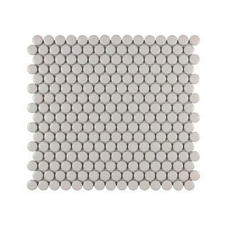 PEARL MATTE 3/4 INCH PENNY ROUND PORC MOS Tile & Stone by Anthology Tile