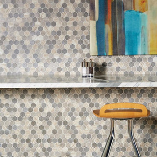 Pelican Hexagon Tile & Stone by American Olean