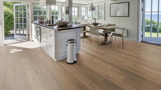 Piazza Smoked Oak CD Grey Engineered Hardwood by Kahrs