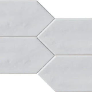 Pickets in Bright White Wall Tile Tile & Stone by Paradiso