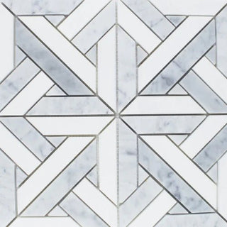 Pikes Peak in Thassos & Bianco Carrara Tile & Stone by Paradiso
